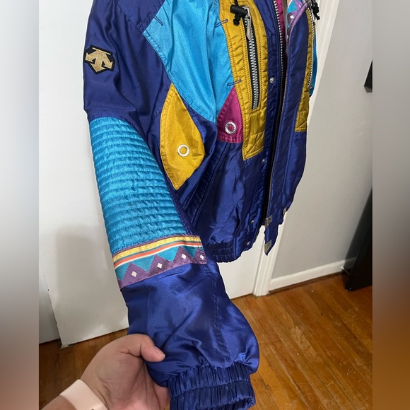 Excellent condition like new! Vintage DESCENTE Ski Jacket Multicolor Large sfh - Picture 5 of 6